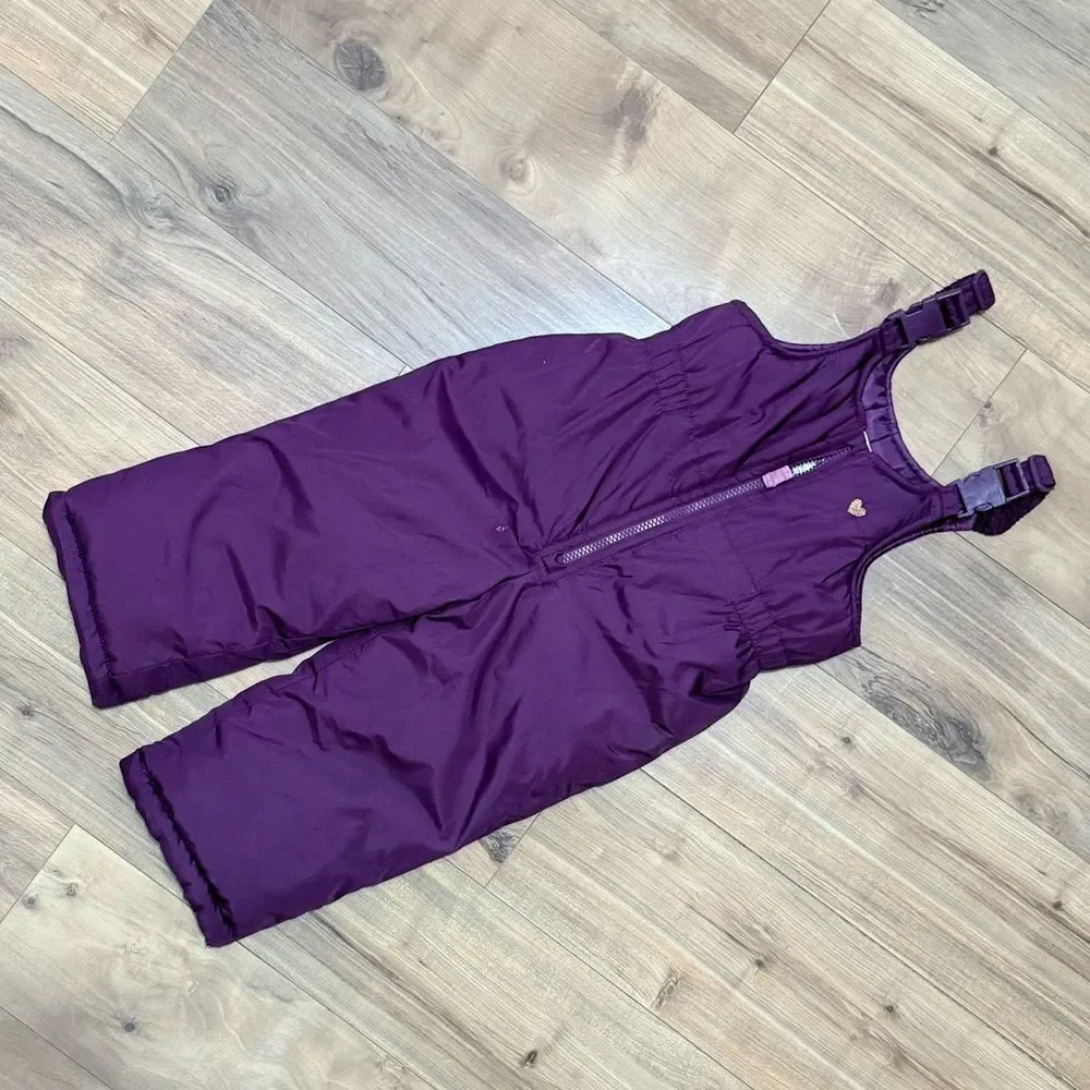 OshKosh B'gosh Purple Snow Bib Overalls / Snow Pants Size Size 3T